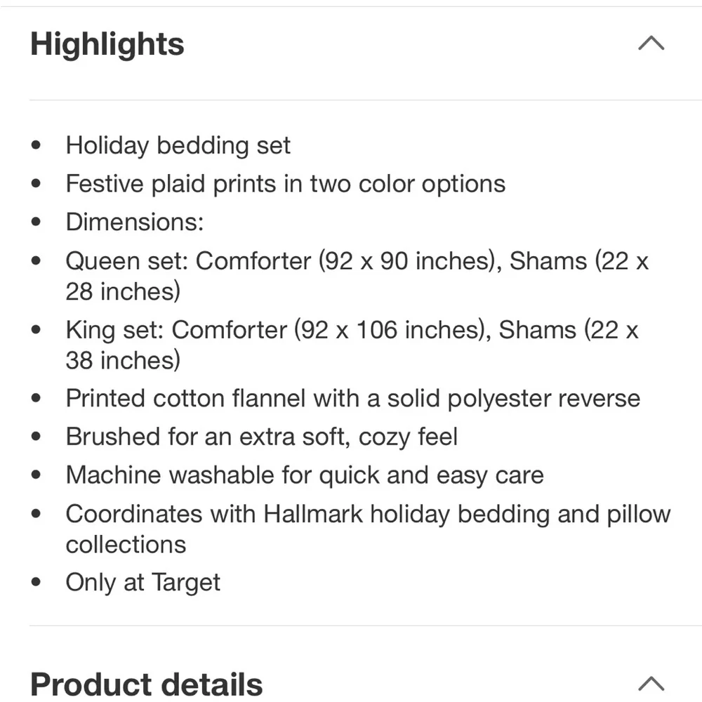 Hallmark Queen Flannel Comforter & Sham Set Red